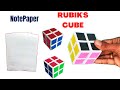 How To Make Paper "RUBIK'S CUBE", Amazing Craft,#easytomake #notebook #madea2z