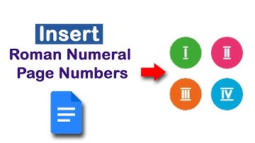 How to easily insert roman numeral page numbers in Google Docs