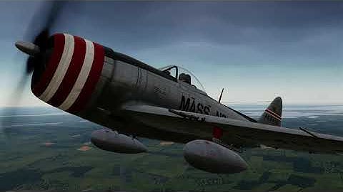 DCS: Long, Leisurely P-47 Tour of The Channel Map with Abrupt Ending.