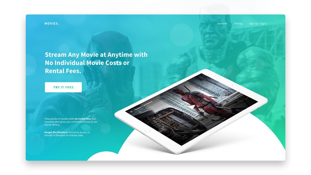 How to Design and Code a Responsive Movie Streaming Website - Part 2