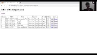 Tugas Pemrograman Web 2 - CRUD Codeigniter