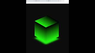 CSS 3d Glowing cube animation effects | HTML and CSS | @Arshisaifi Profile