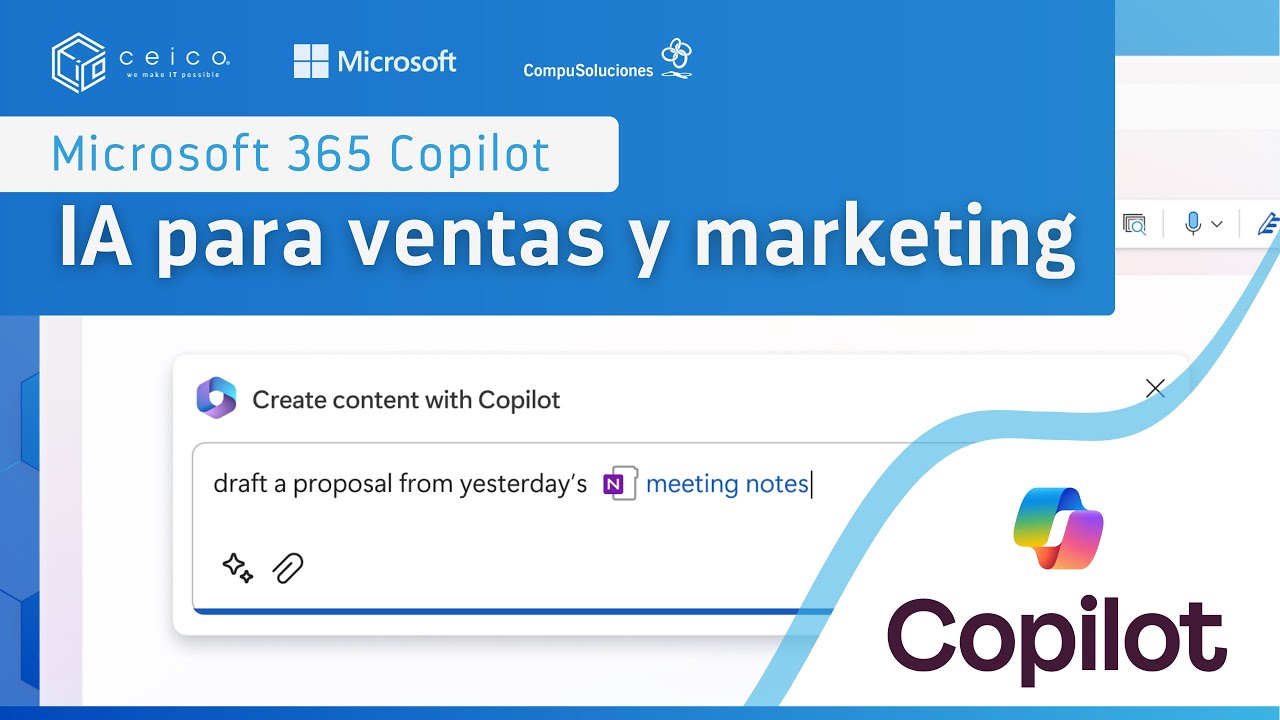 Potencia Ventas y Marketing con IA | Webinar Copilot para Microsoft 365 ...
