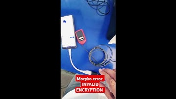 Morpho L1 Device error INVALID ENCRYPTION