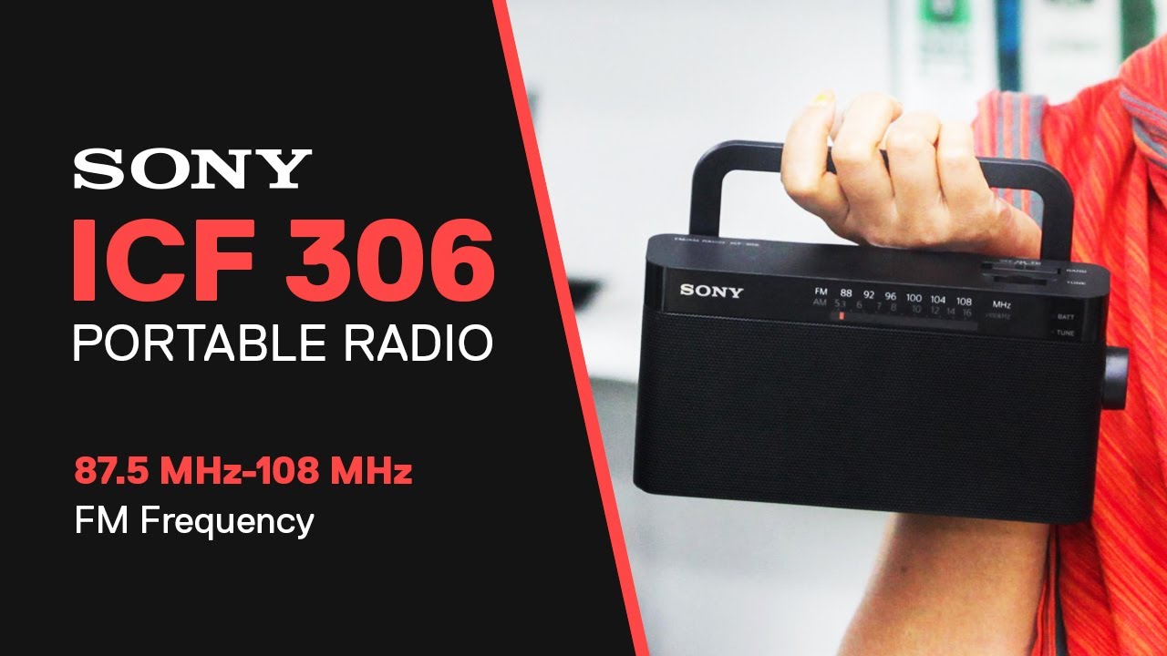 Sony ICF 306 Portable Radio - YouTube