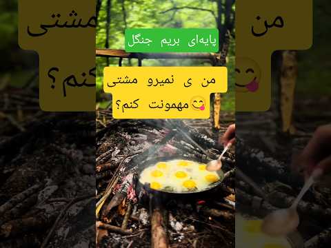 آماده ای بریم صبحونه رو تو جنگل و ذغالی بزنیم نیمرو جنگل آشپزی 