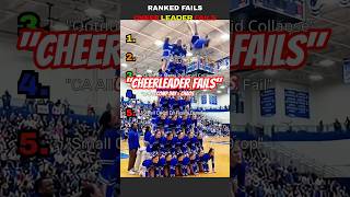 RANKED FAILS-CHEERLEADER FAILS😅COMP DAY DISASTER👀 #shorts #funny #ranked
