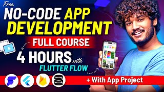 FREE App Development Full Course without CODING using Flutter Flow (Practical Project)  2024
