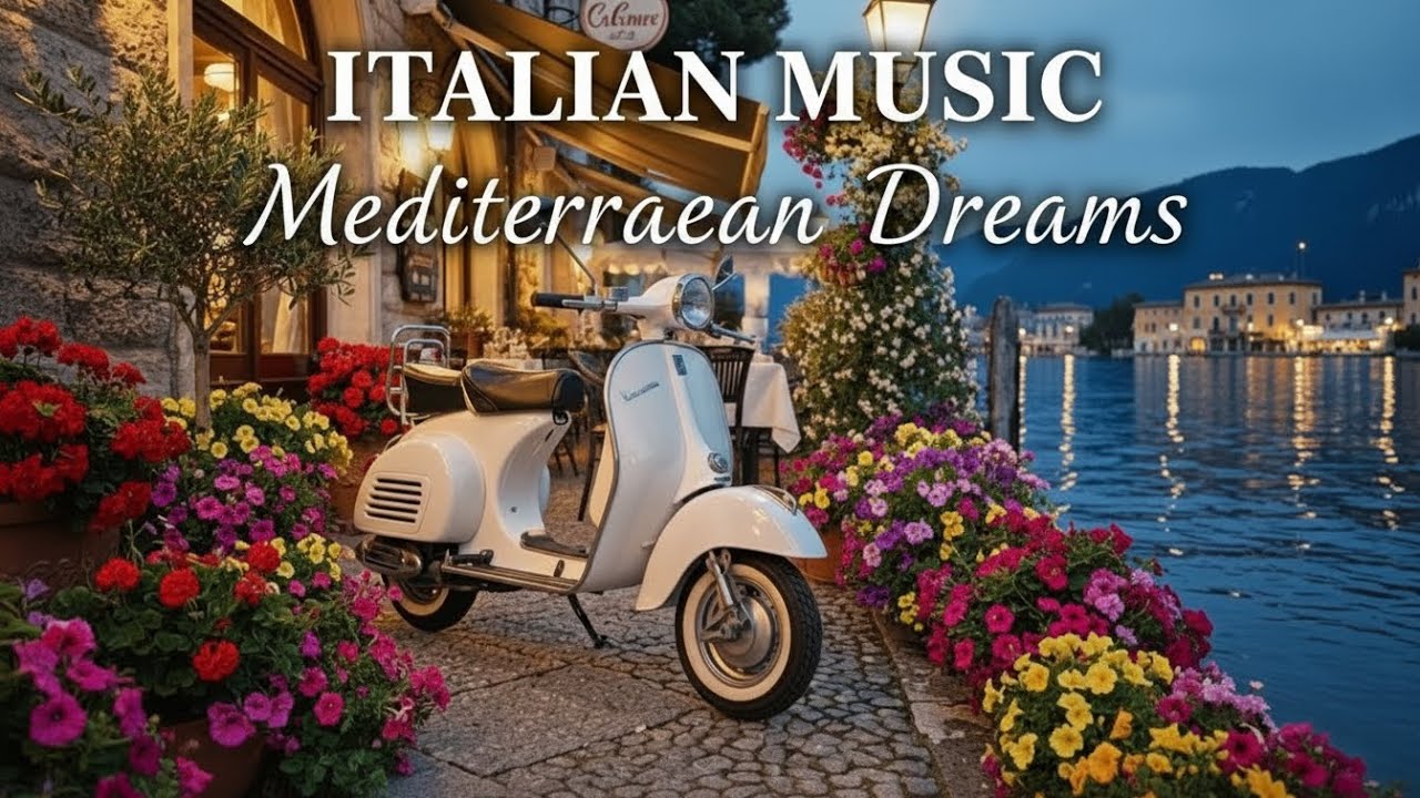 Amalfi Coast Italy 🌊 Relaxing Italian Music & Mediterranean Coastal Vibes 4K