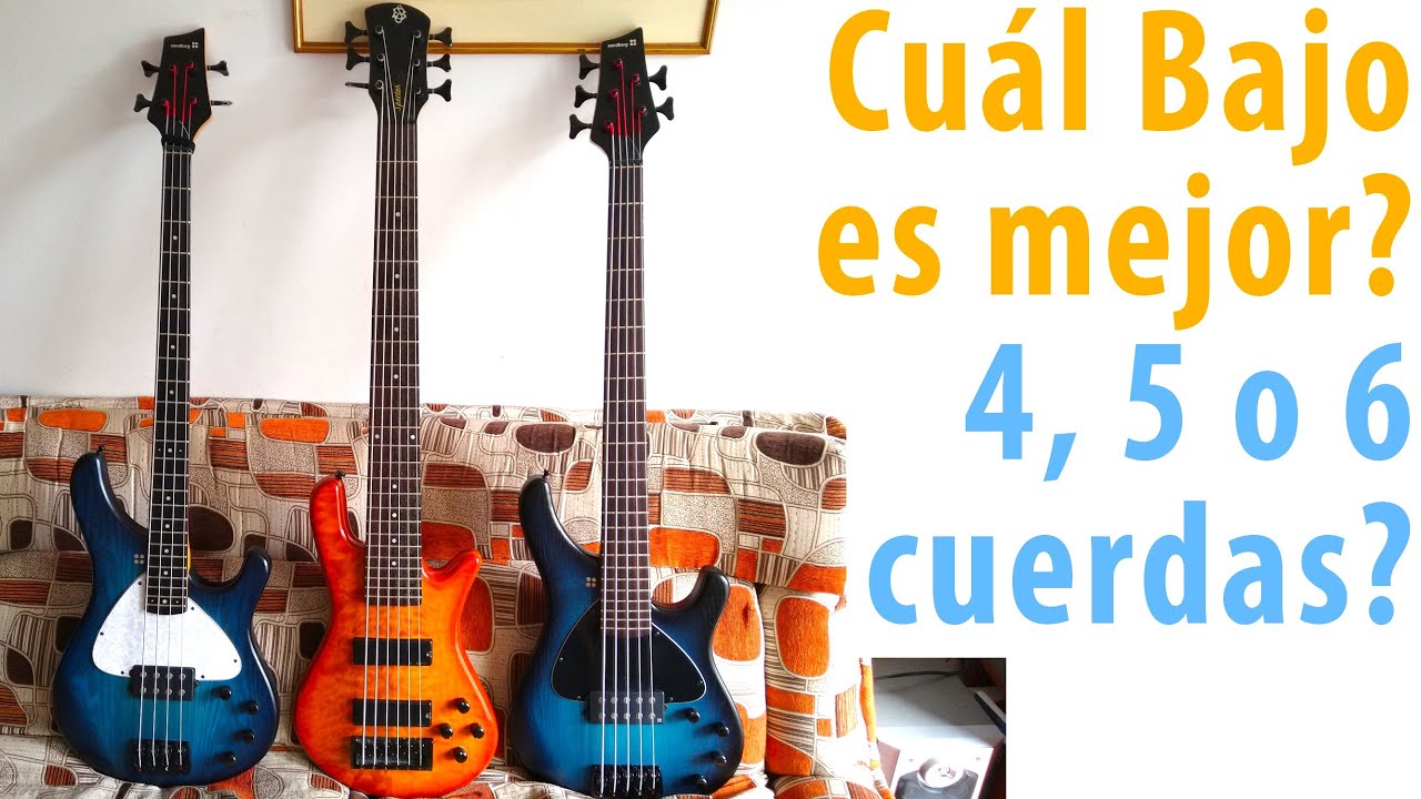 Cuál Bajo es mejor: 4, 5 o 6 cuerdas? Mira y escucha las diferencias en la  comparación directa - YouTube
