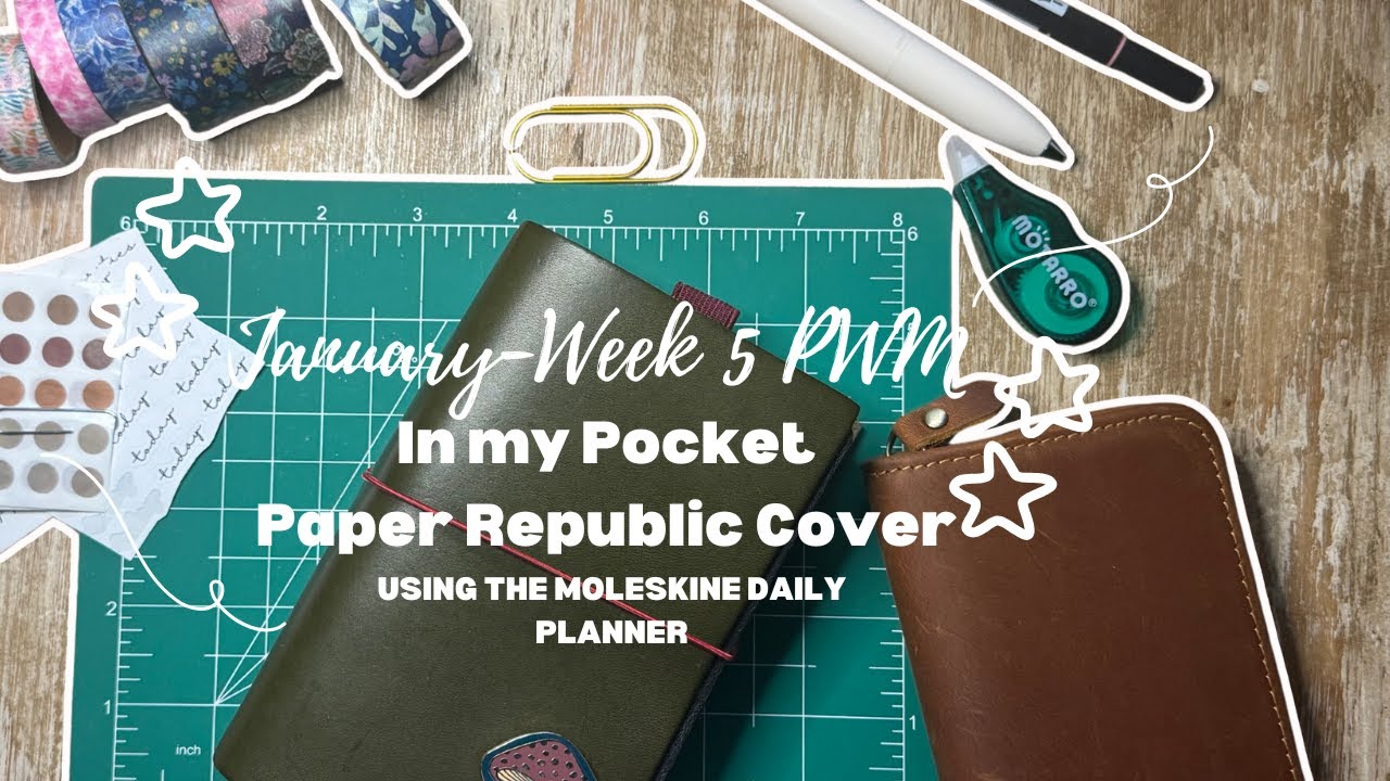 Январь, неделя 5, PWM | В моем карманном ежедневнике Paper Republic | Использую ежедневник Moleskine