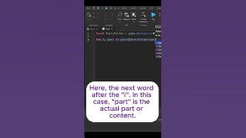 For Loops in Roblox studio. #roblox #tutorial #robloxstudio