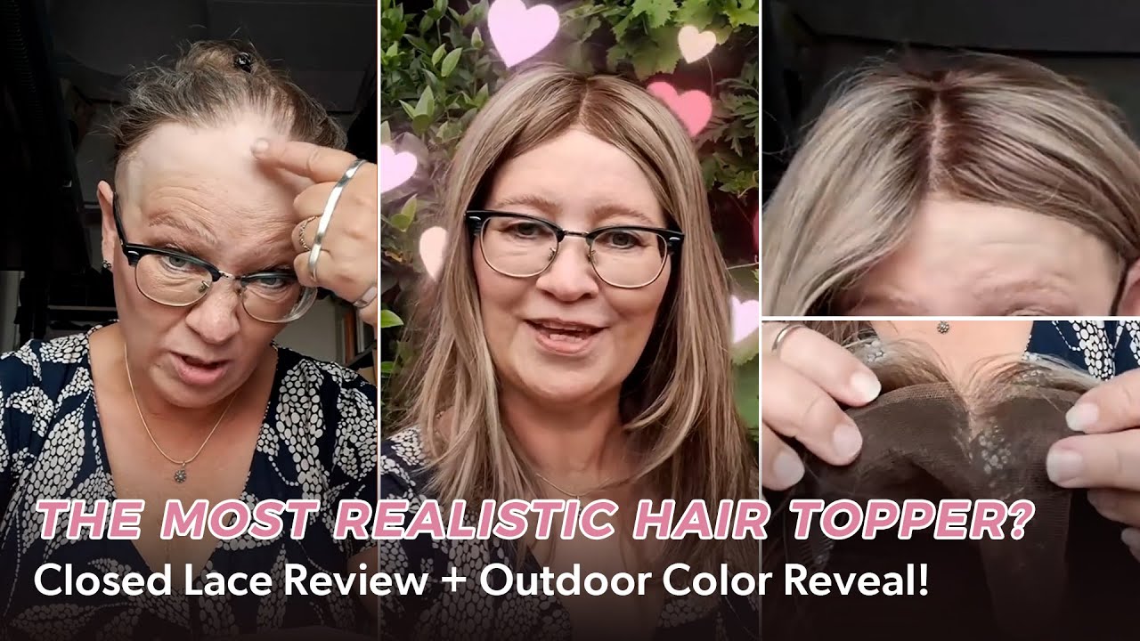 Самый реалистичный топпер для волос? Обзор закрытого кружева + демонстрация цвета на открытом воз...