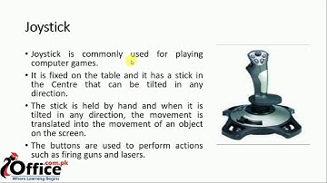 Define Trackball and JoyStick
