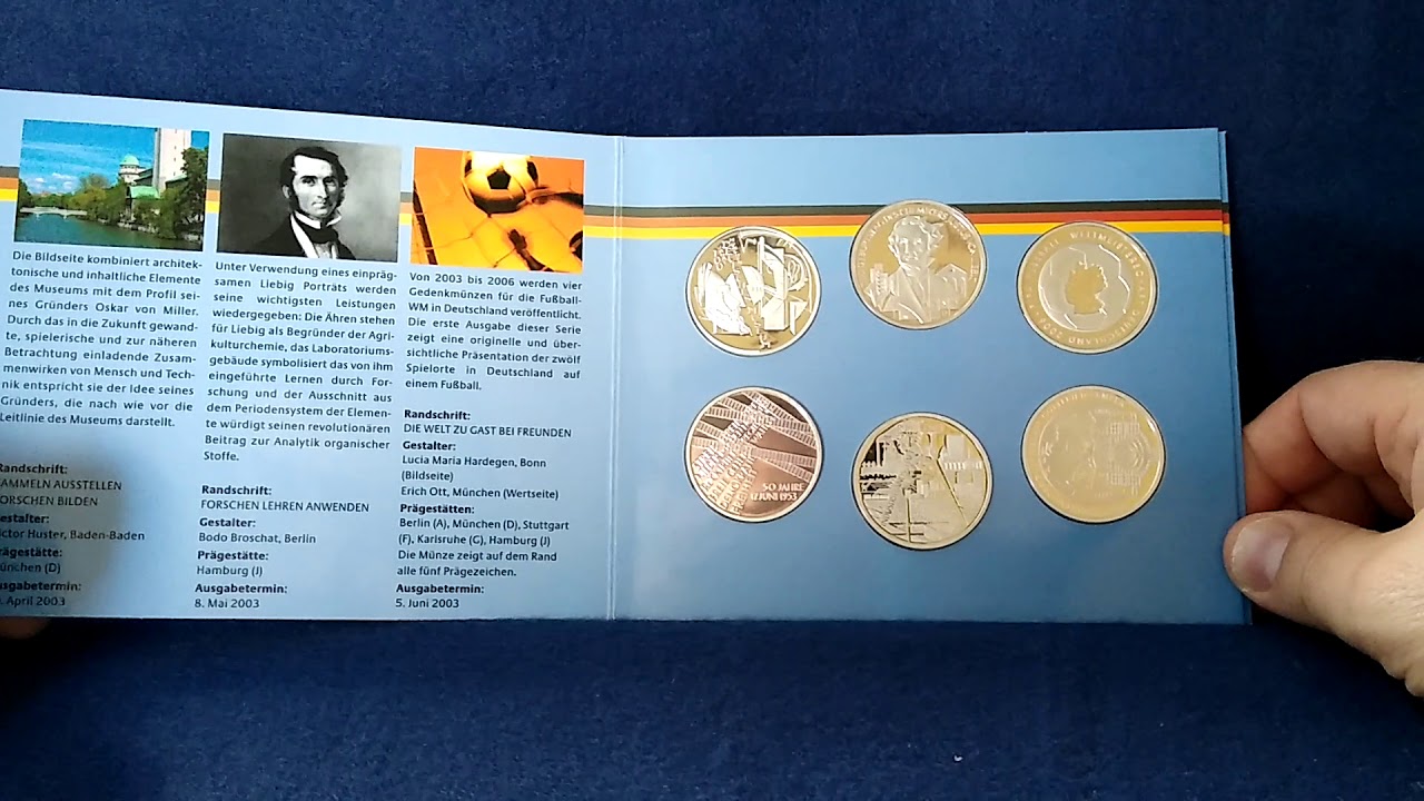 Silber 10 Euro Gedenkmunzen Jahrgang 03 Youtube