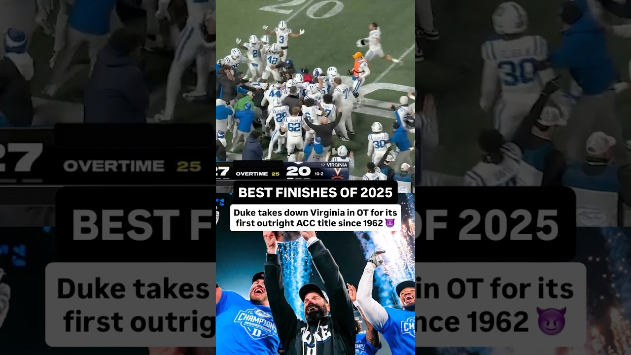 🏆 Duke’s 2025 ACC title came down to one wild overtime #dukefootball #collegefootball #accfootball