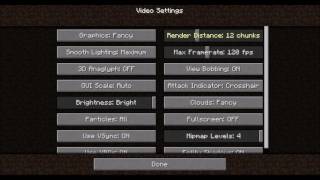 Minecraft Tutorial 1: Main Menu, Options, and Starting a World
