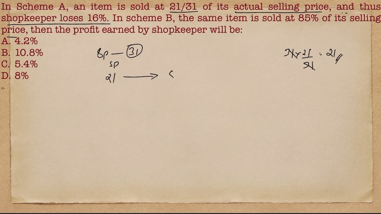 Profit and loss THE FASTEST METHOD 