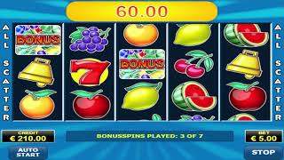 All Bonuses On The All Ways Fruits Slot Machine - Risk Game Lucky screenshot 3