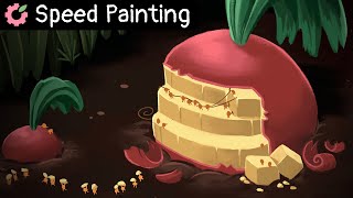 I Painted Ants Mining A Turnip
