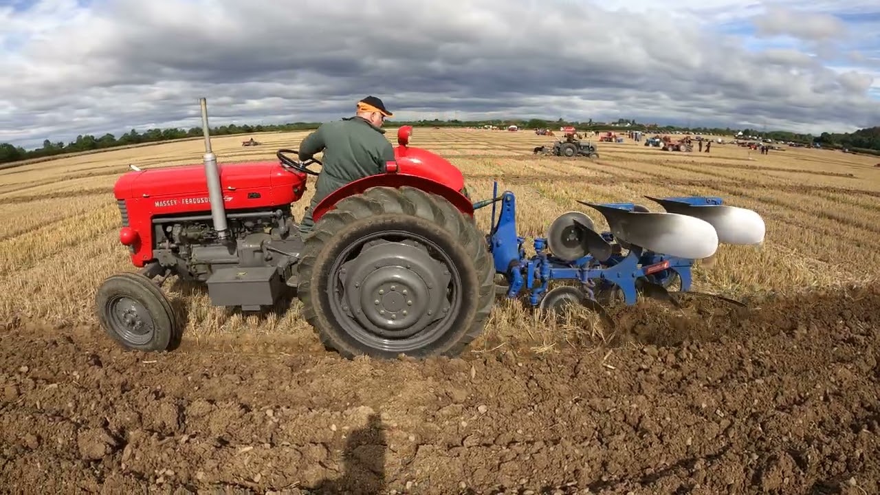 1959 Massey Ferguson 65 3.3 Litre 4-Cyl Diesel (57 HP) with Ransomes Plough