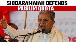 Karnataka CM Siddaramaiah Slams PM Modi War Over 'Muslim Reservation' | Lok Sabha Election