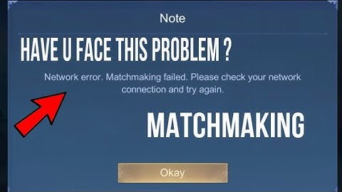 MATCHMAKING PROBLEMS MOBILE LEGEND SERVER PROBLEM ❗️⚠️