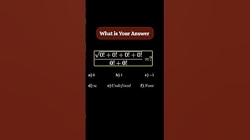 mind blowing Question for you?#maths ##factorial