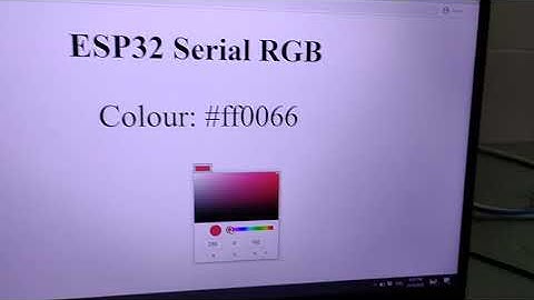 ESP32 Serial RGB LED with Web Server