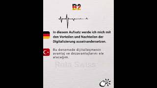 B2 Telc & Goethe Prüfungsvorbereitung Almanca-Türkçe Sesli Cümlelerle Öğren