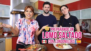 PREPARANDO UN LOMO SALTADO CON LONDONVLOGS  🇪🇸🇵🇪