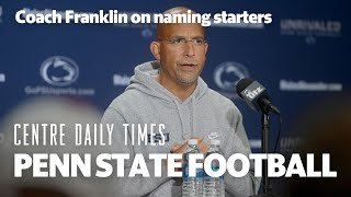 Penn State football coach doesn't 'see the value' in publicly announcing starting roster