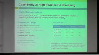 Lecture 12: Active learning for materials screening and optimization
