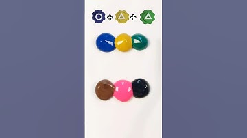 Squid Game Gonggi Guess the mixed color #satisfying #squidgame2 #colormunimix #thanos #colormunimix