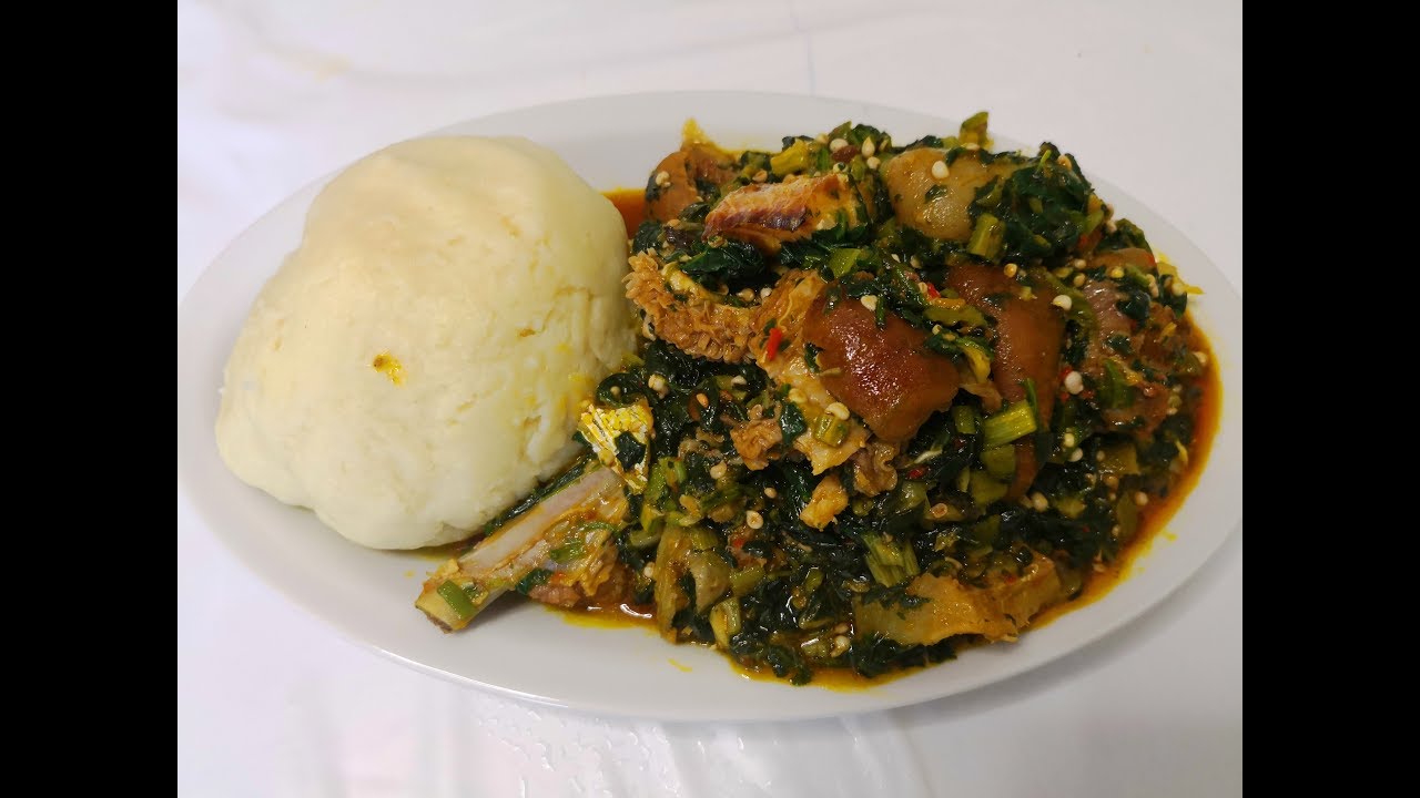 How to cook okra soup with spinach Yummy food YouTube