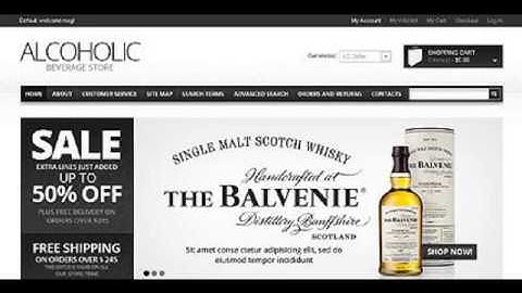 Preview White Food and Drink Magento Template by Hermes TM