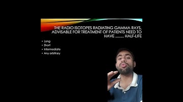 Gamma Ray Therapy & Half-Life ⚕☢ | MCQ Challenge #Shorts
