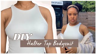 DIY HALTER TOP SEWING TUTORIAL | BEGINNER FRIENDLY SEWING TUTORIAL