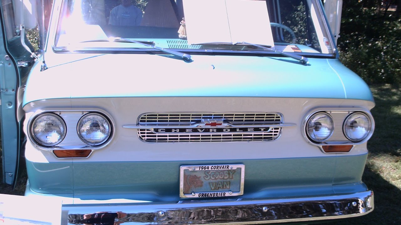 Автодом Corvair Greenbrier 1964 года выпуска, бирюзово-белый, Спрингс, Окала, 100116.