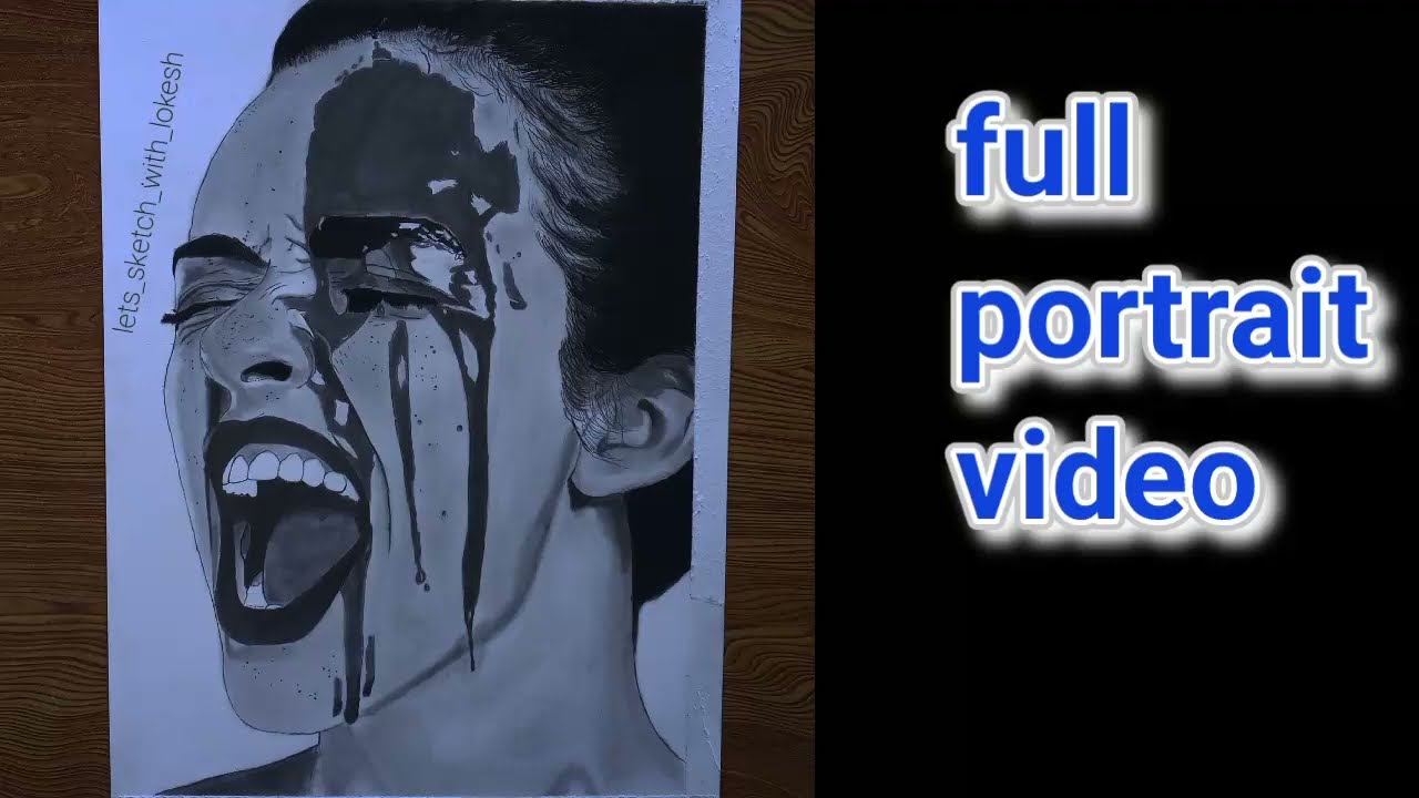 Drawing screaming face✍