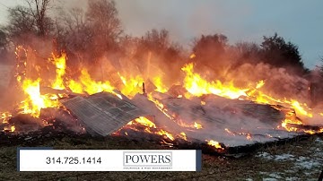 Barn fire claim made easy