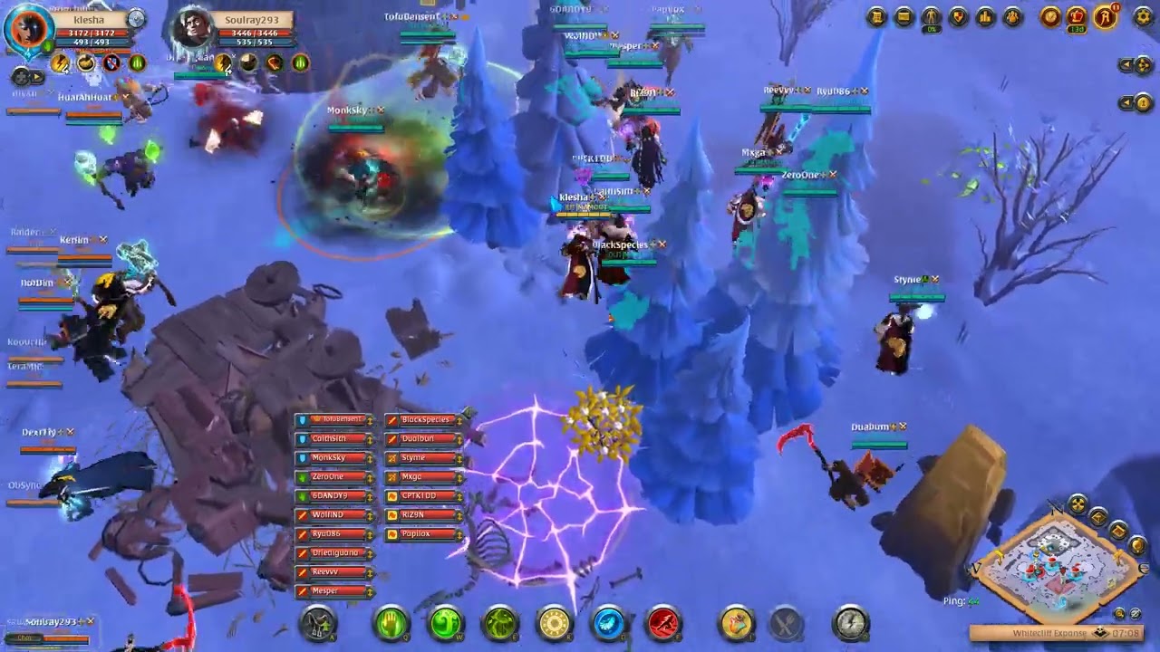 MAMOOT vs MINT | Blight staff POV | Albion Online small-scale