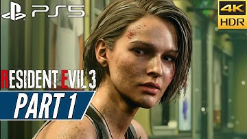 RESIDENT EVIL 3 REMAKE (PS5) Walkthrough Gameplay PART 1 [4K 60FPS HDR] - No Commentary