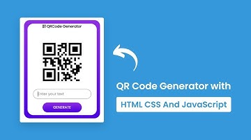 QR Code Generator in HTML CSS & JavaScript  QR Code Generator in JavaScript