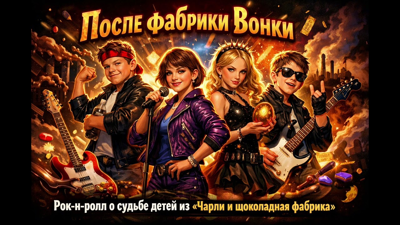 «После фабрики Вонки | Рок-н-ролл о судьбе детей из “Чарли и шоколадная фабрика”»