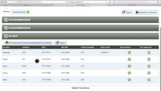 Manage and Create Custom Class Rosters - SAGE Formative
