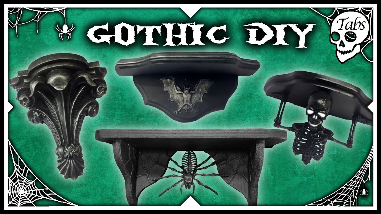 Spooky Wall Shelves | DIY Gothic Decor
