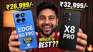 POCO X8 Pro vs Moto Edge 60 Pro Best Phone 🔥🔥🚀🚀