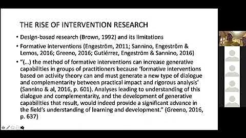 "Change Laboratories for Expansive Learning in Support of School Change from Below" - Dr. Engeström