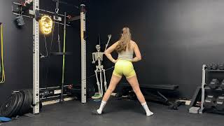 Lateral Cable Split Squat With Wedge